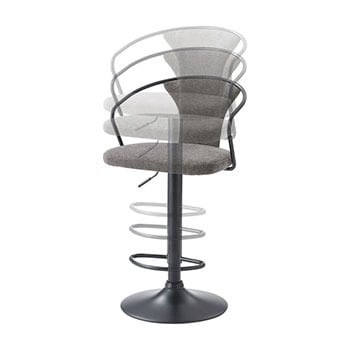 昇降・回転式 カウンター アームチェア 【 カウンターチェア 座面高62