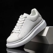 -5cmUP- highsole sneakers white