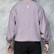 purple cotton knit