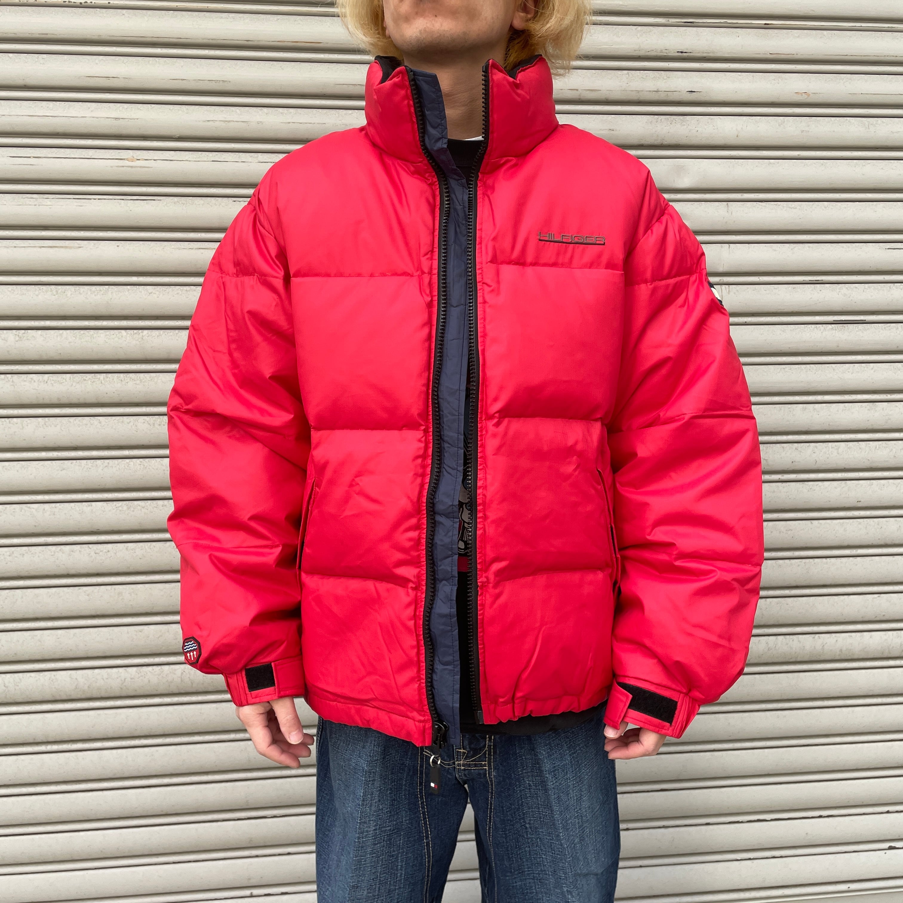 最終値段 ROCAWEAR ロカウェア 2XL ダウンジャケット レッド 赤