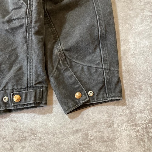00s- Carhartt 襤褸 ダック地 ブラックデトロイトジャケット 無地 メキシコ製 XL jacket 詳細写真17