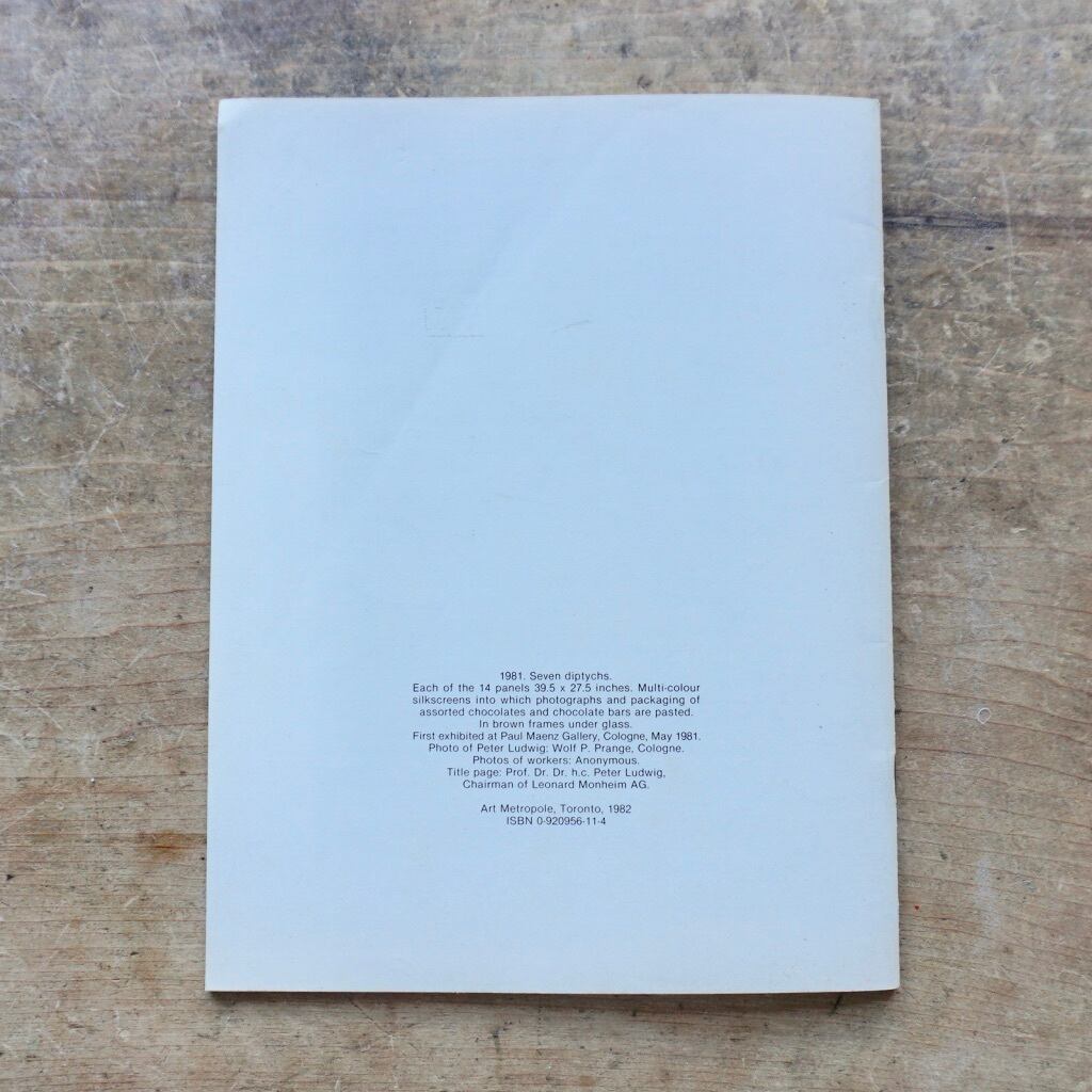 絶版洋古書】ハンス・ハーケ Hans Haacke Der Pralinenmeister / The