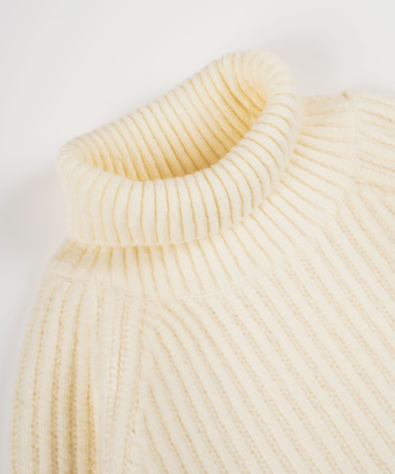 【#Re:room】PANEL BORDER TURTLE BIG KNIT ［REK115］