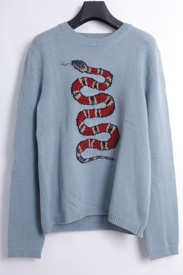 GUCCI  SNAKE SWEATER BLUE SMALL 429953 - X1300 150JJ9272