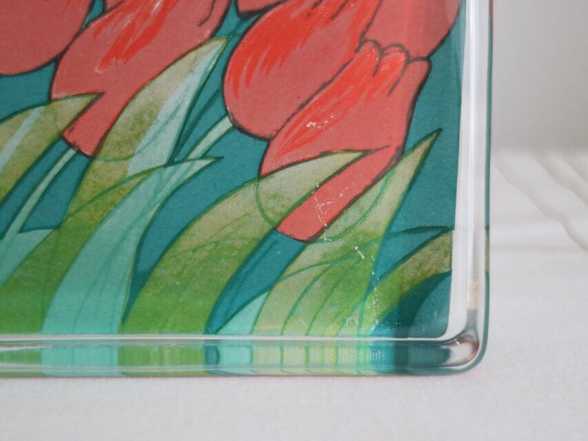 【ittalaイッタラ】Heljaガラスカード ペーパーウェイト『チューリップ』 IITTALA(イッタラ)ヘルヤ ガラスカード（チューリップ）- 北欧雑貨