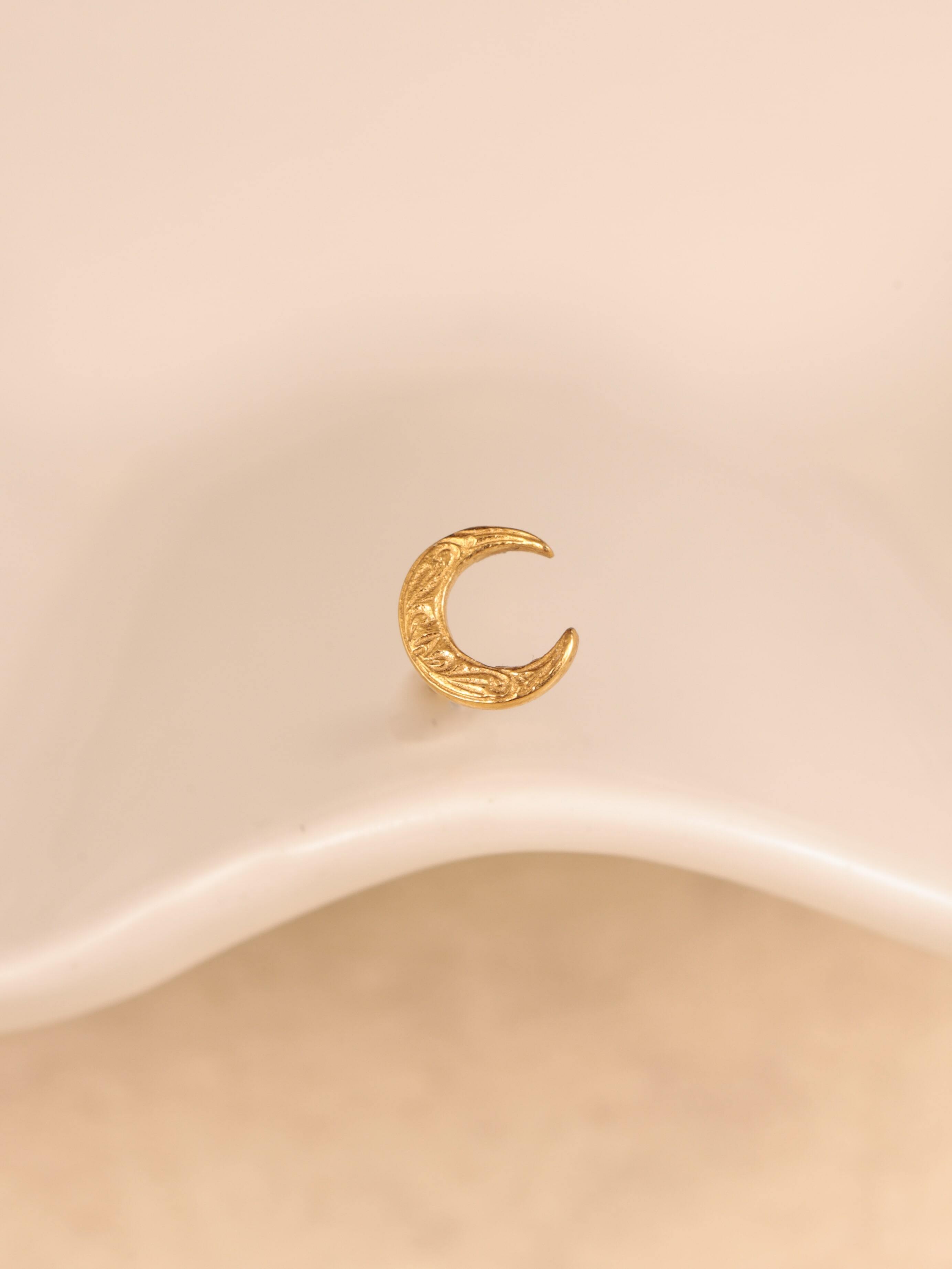 316L hawaiian moon pierce（ 片耳用 ）#p05 | rani