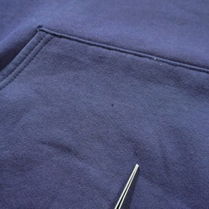 80s Russell Athletic hoodie solid navy M 古着