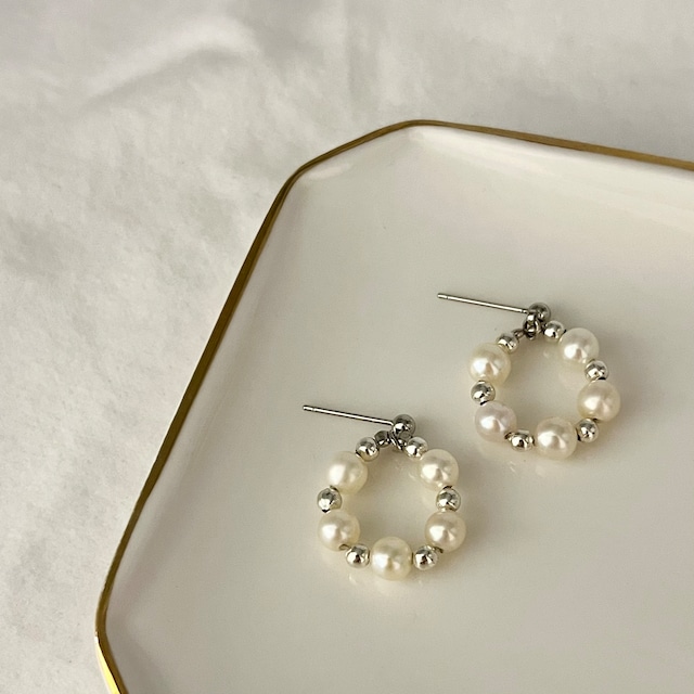 淡水パール ピアス