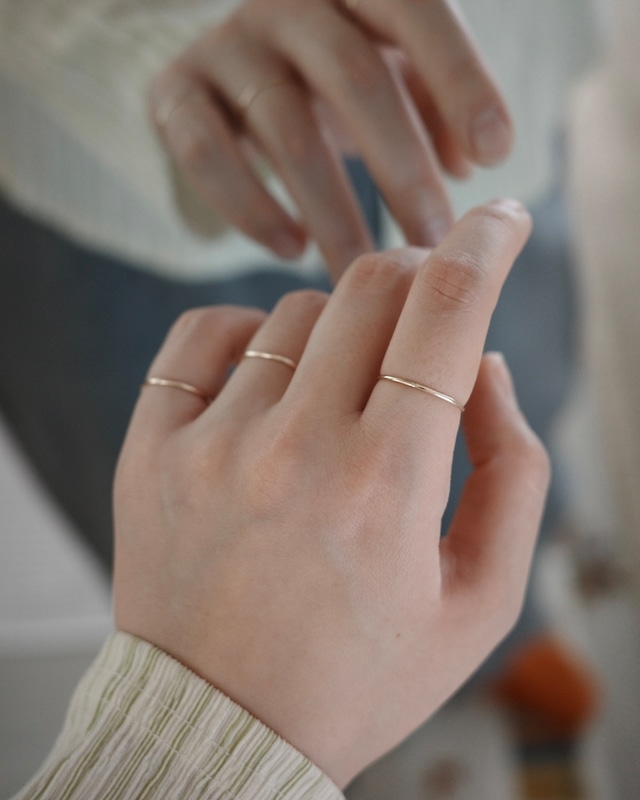 delicate ring  3set K10
