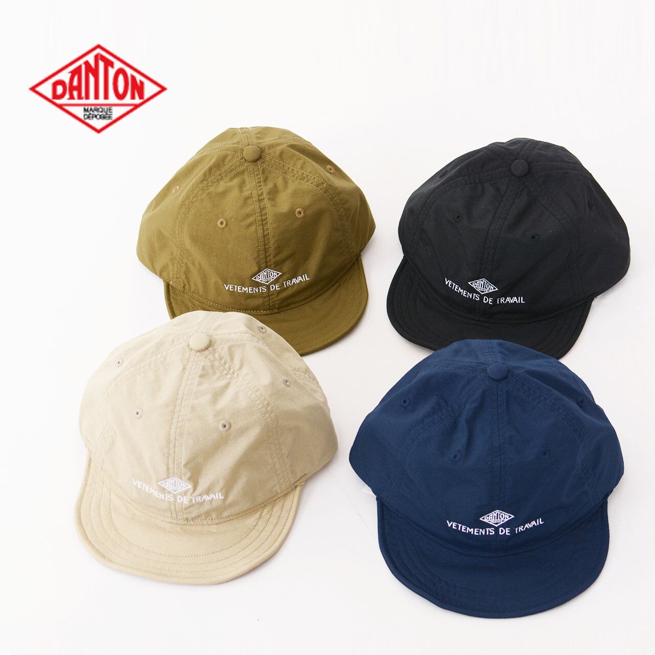 DANTON [ダントン] NYLON TAFFETA 6PANEL CAP [DT-H0268NTF