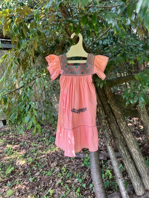 Handmade Mexican dress 4-5y
