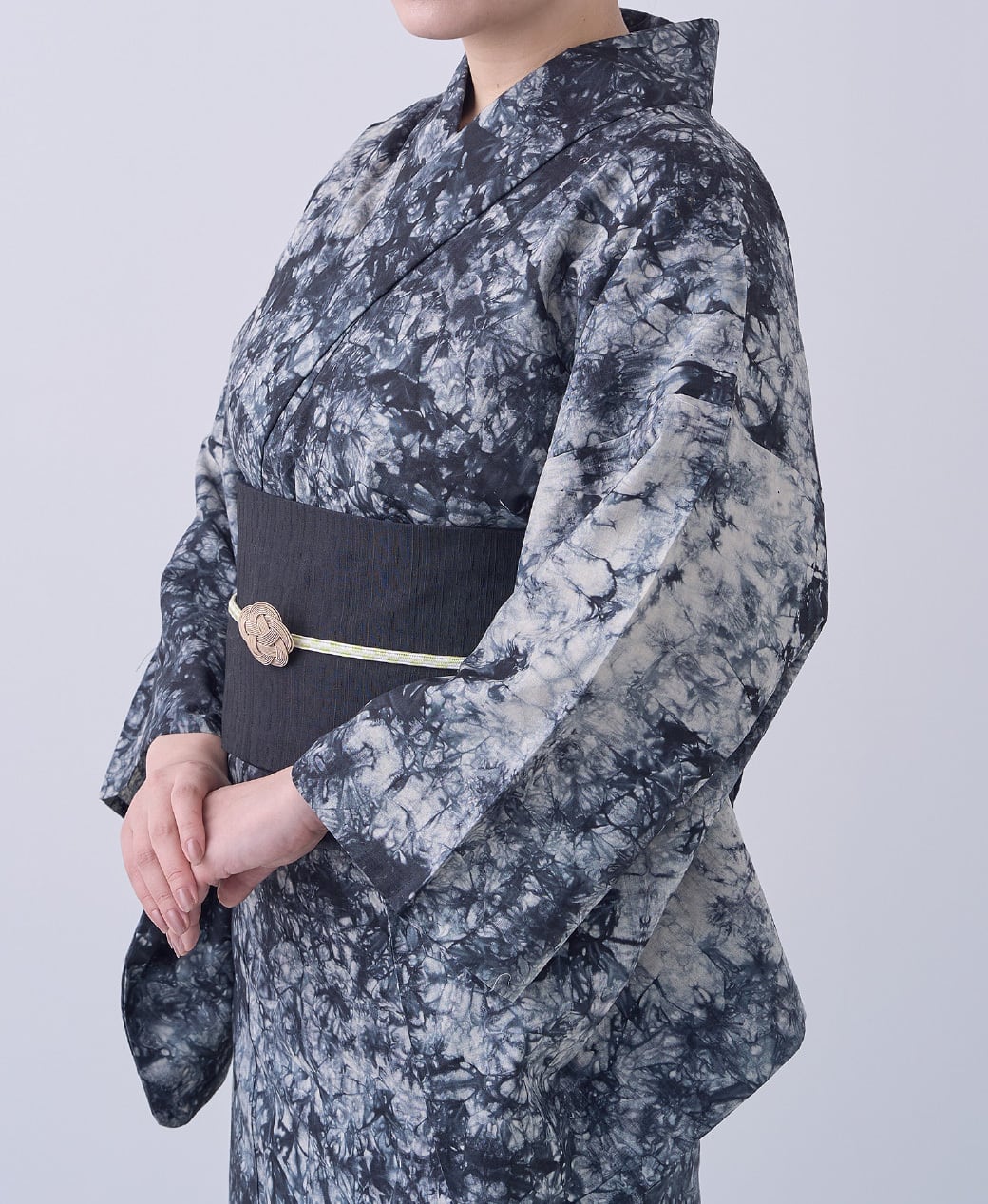 YUKATA 籠染 白茶黒 | KIRISEN 桐染