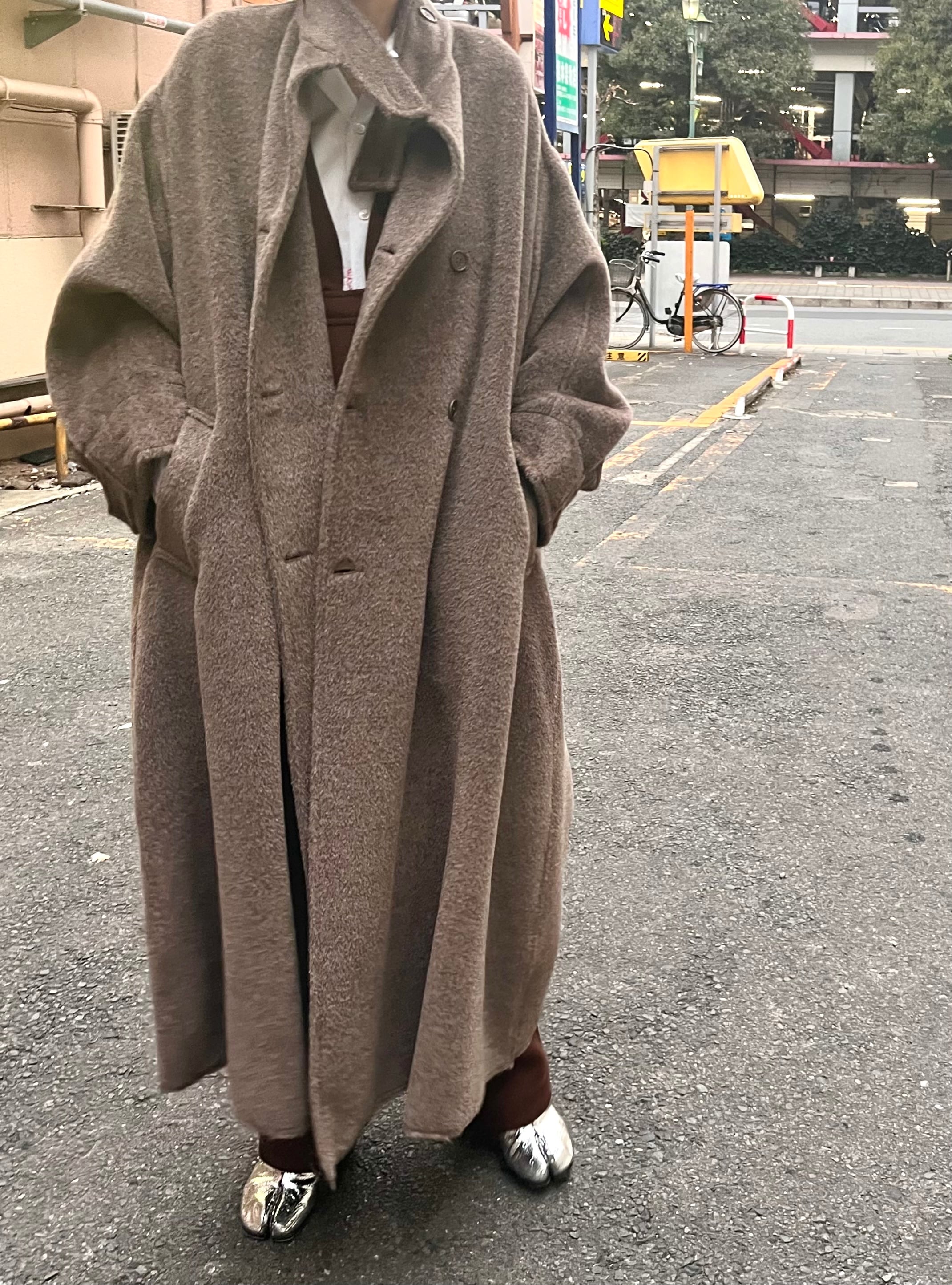 GABRIELA COLL GARMENTS  [DORMEUIL ALPACA OVERSIZED COAT ]