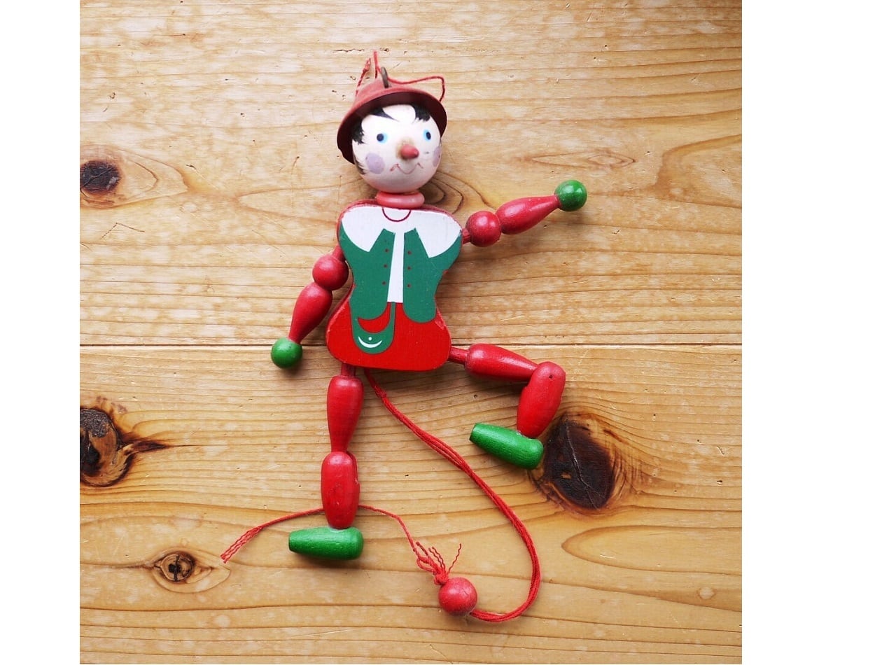 ヴィンテージハンペルマン Gschnitzer Manufactur シュナイザー社 ピノキオ ジャンピングジャック