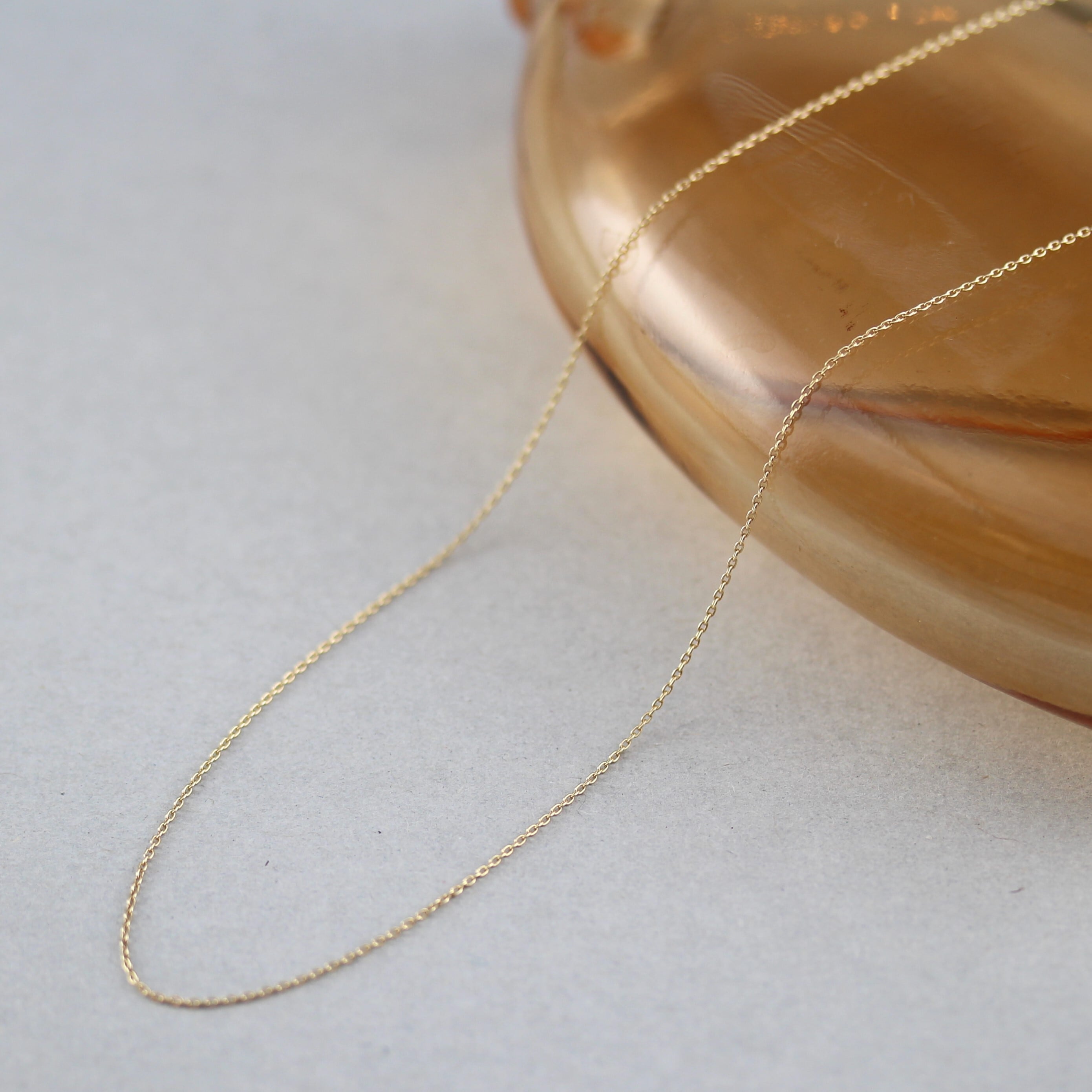 K10金 ゴールドチェーンのネックレスとピアスのセット K10金 ゴールドチェーンのネックレスとピアスのセット ネックレス 10k