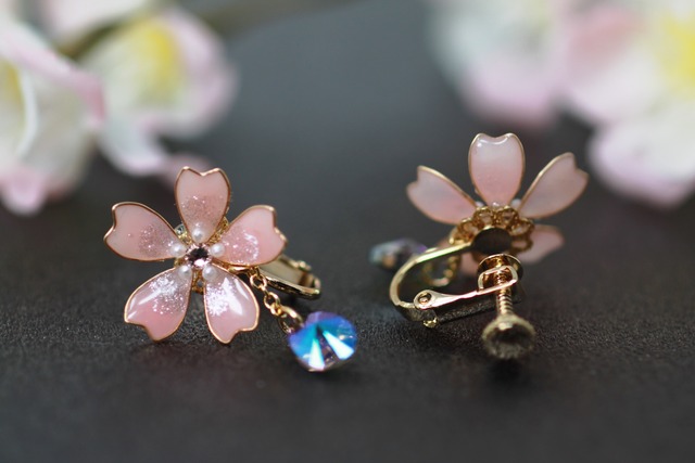 さくら舞う ピアス&イヤリング