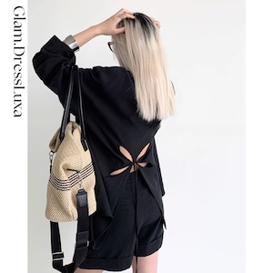 バックリボンオープンデザインset up/2color_ST359