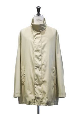 00's~ "BURBERRY LONDON" Technical Fabric Stand Collar Half Coat