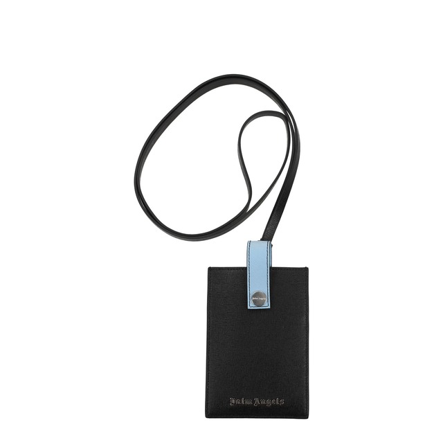 【新品】PALM ANGELS パームエンジェルス メンズ スマートフォンホルダー レザー ブラック PMPA021S208090238891