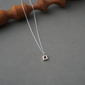 額縁ネックレス（Silver)