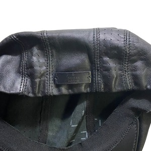 GUCCI leather hunting cap