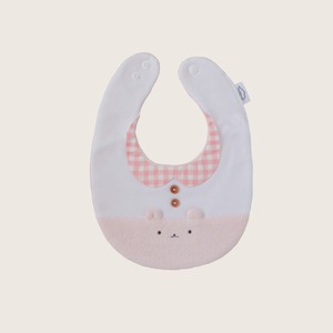 【完売】つみきどうぶつのおめかしbib（いちごオレ）