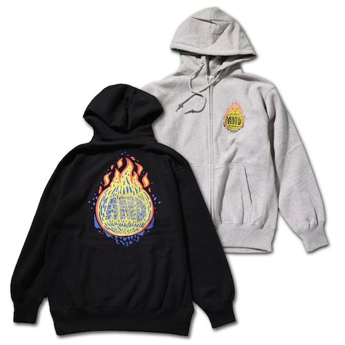 FIRE BALL Zip Hoodie