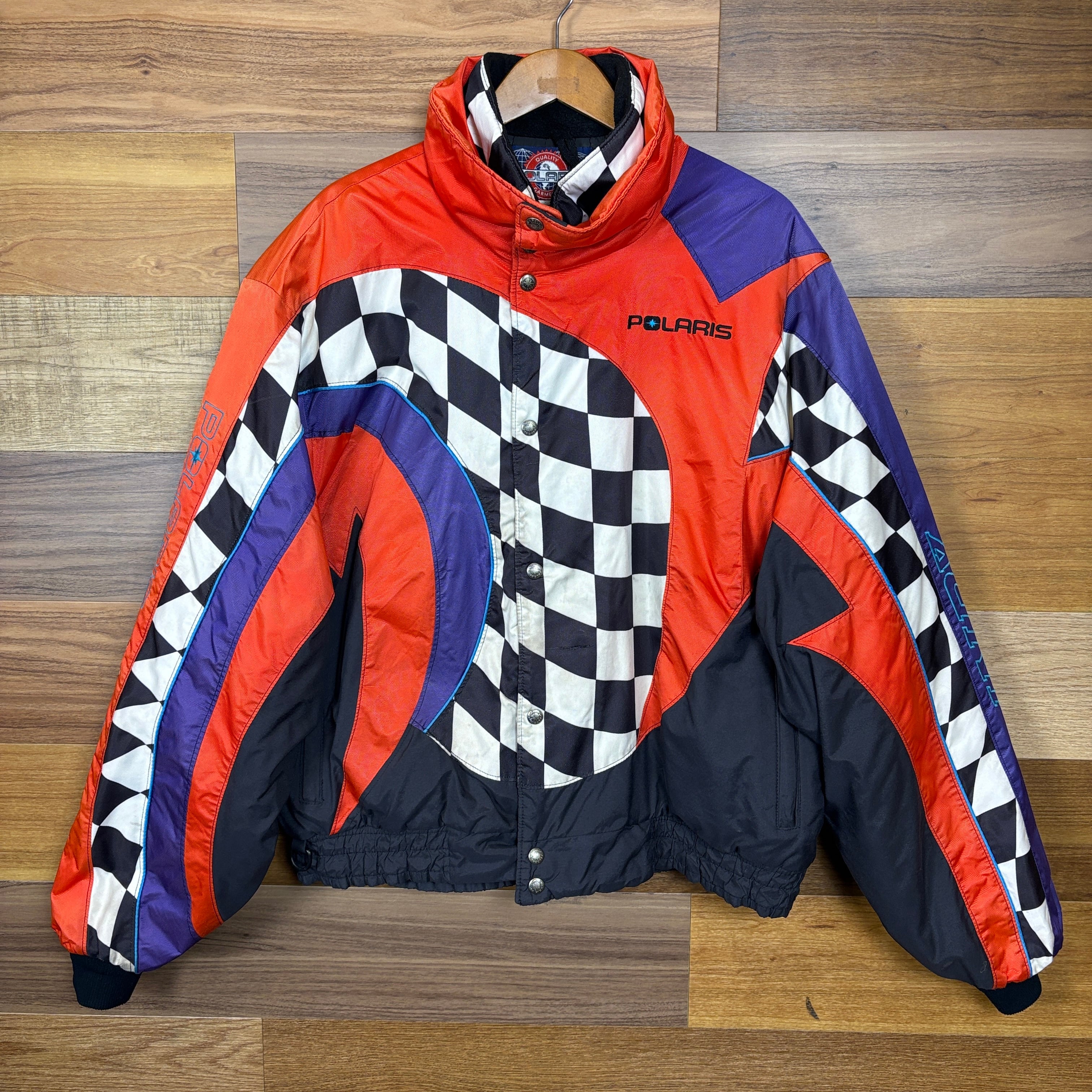90s韓国製ビンテージ スカジャン MA1 L-2イーグルジャパン アメリカ古着 USA製 90s POLARIS INDY レーシング ジャケット サイズ メンズ 2XL