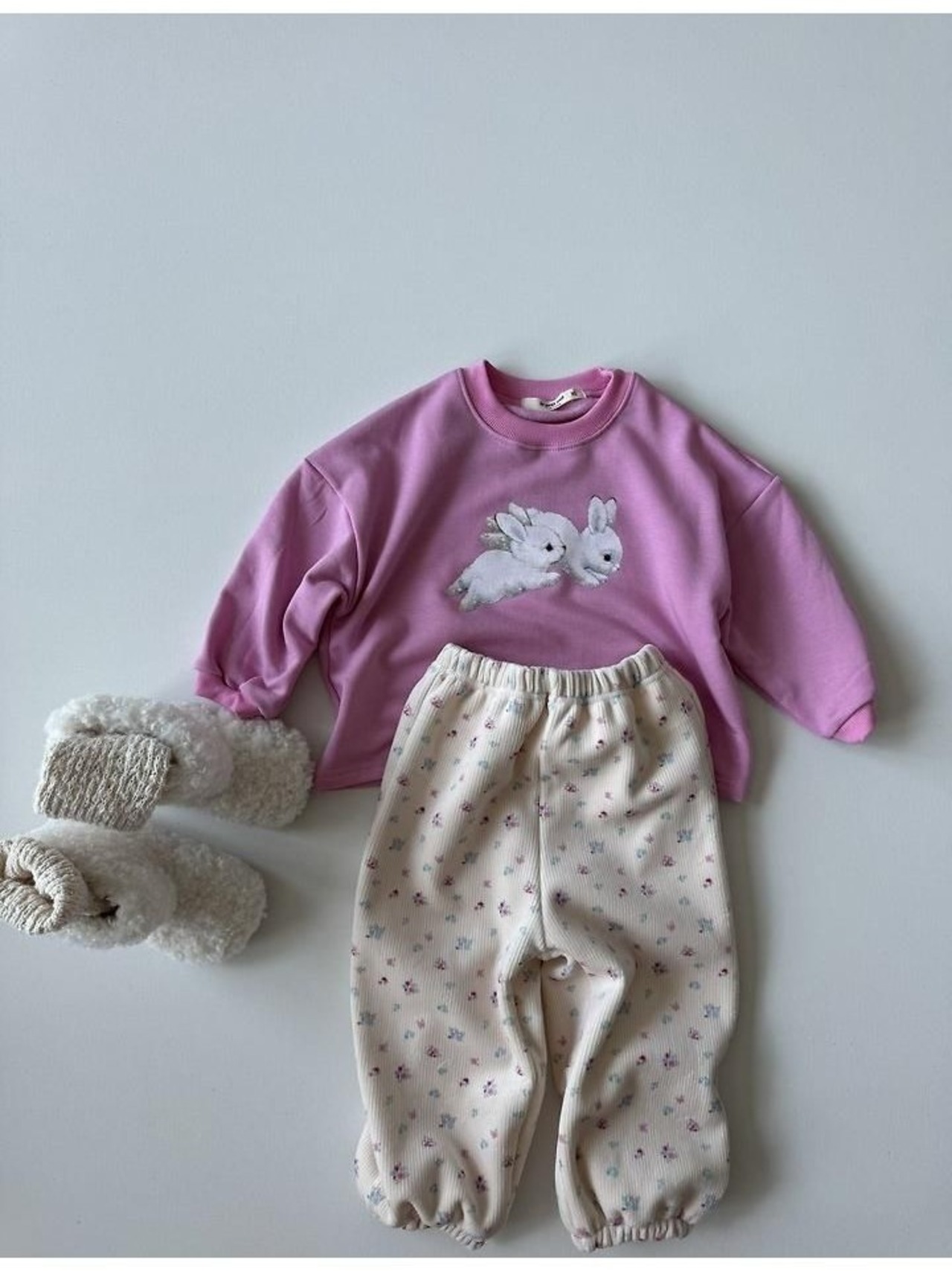 ルプティモ / le petit mo / うさぎオーバーTシャツ / 韓国子供服 / キッズ / 26winter〖取寄〗*XS~XL*