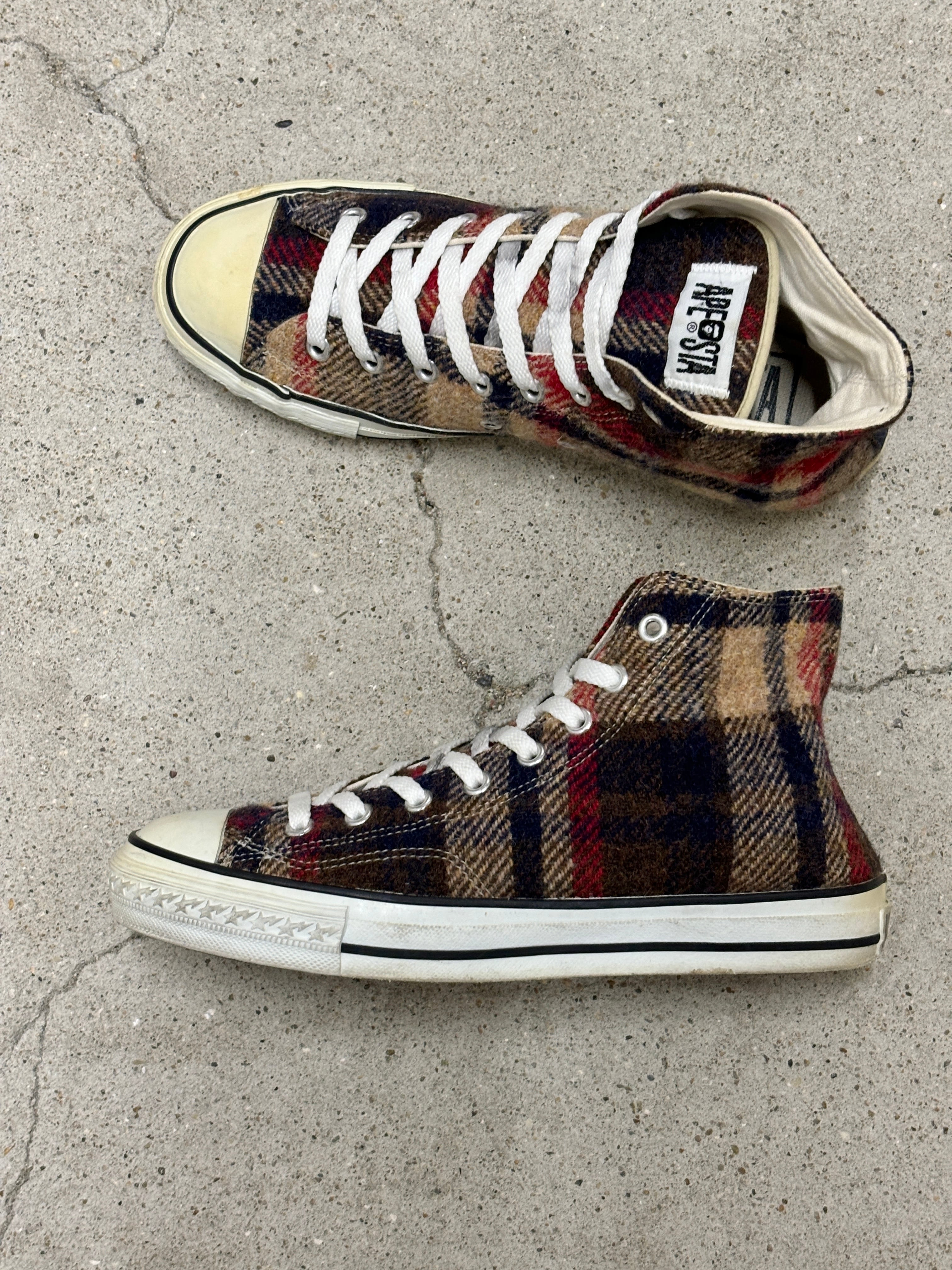 A BATHING APE × HARRIS TWEED/APESTAR HI/日本製/26.5cm/エイプスタ