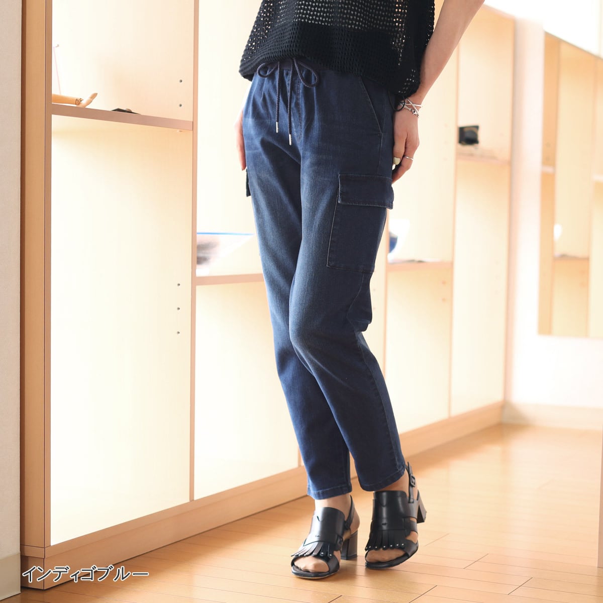 値下げ 【PRIORITY】Mal. プライオリティ ワイドデニムパンツ PRIORITY