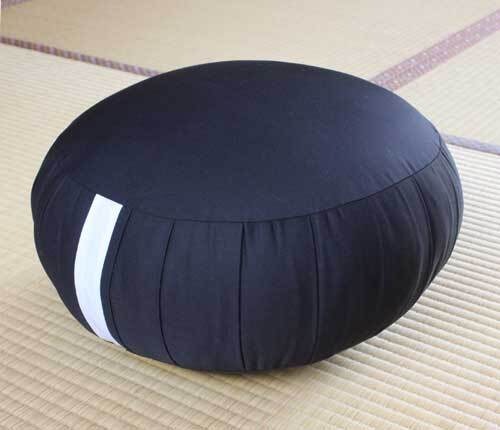 座禅布団 黒綿布 径33cm 日本製