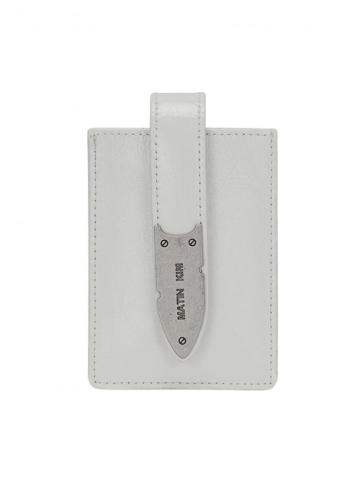 MATIN KIM] ACCORDION NECKLACE WALLET IN WHITE | もごつ