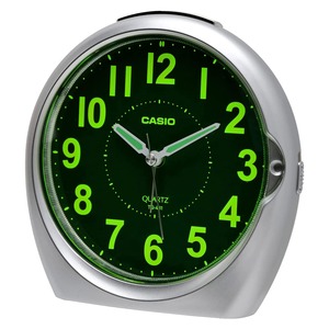【在庫のみ】CASIO(カシオ) 目覚まし時計 アナログ シルバー スヌーズ ライト TQ-481-8JF