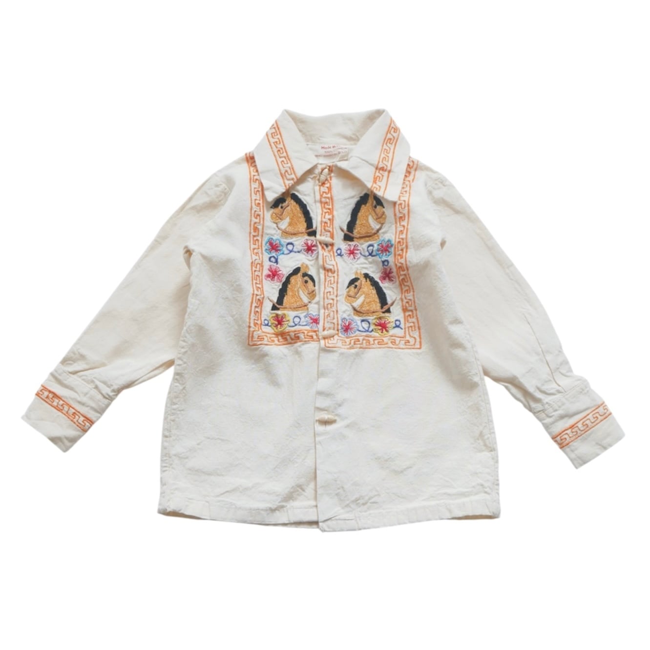 Vintage | Horse embroidered blouse