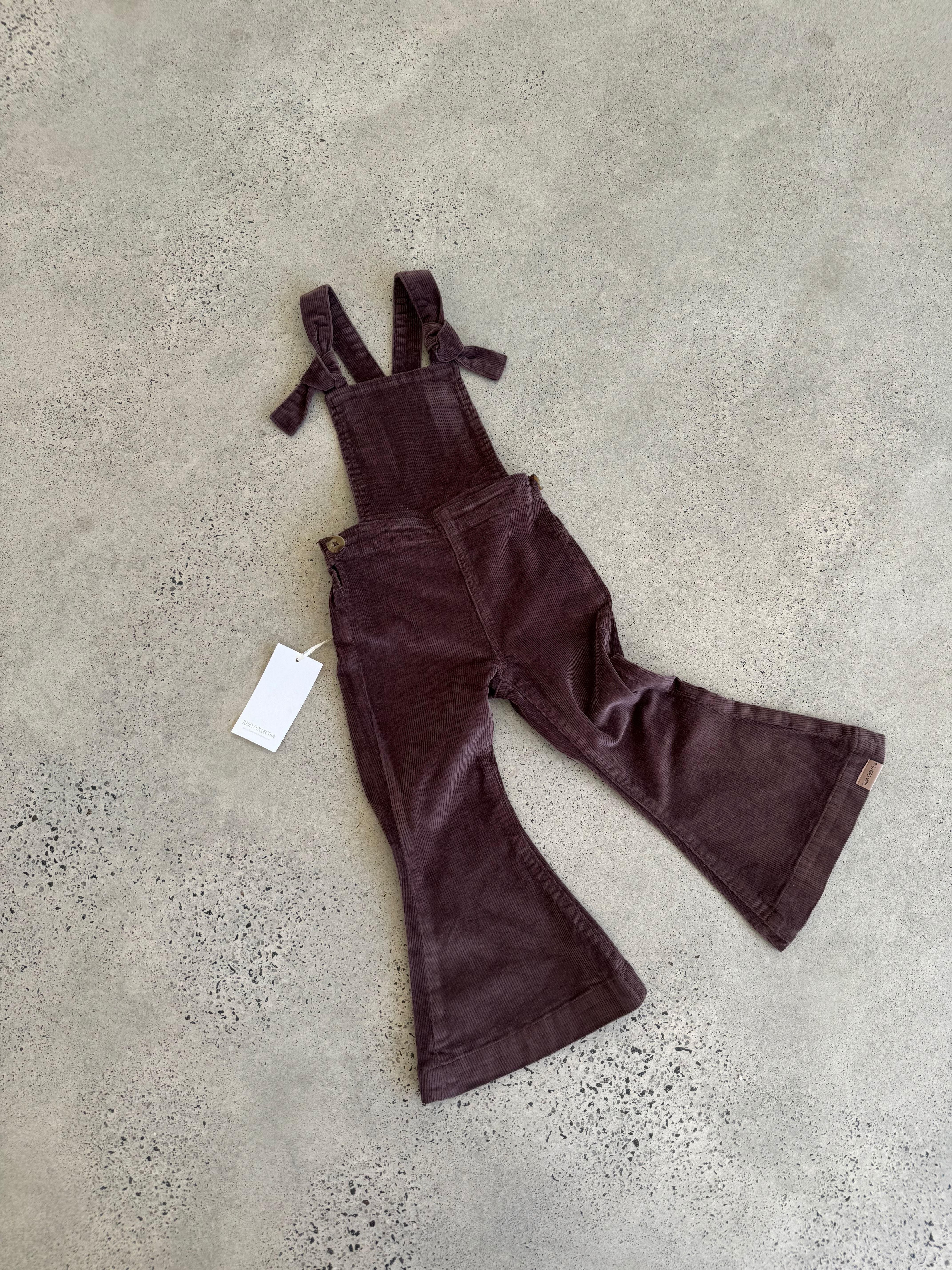 LAST 1】Twin Collective / FARRAH FLARE OVERALL / BROWN CORD | monamo