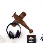 飛行機 ウォールハンガー 壁掛けフック 木製 インテリア雑貨 おしゃれ 北欧風 子供部屋 玄関 収納 ナチュラル プロペラ 航空機