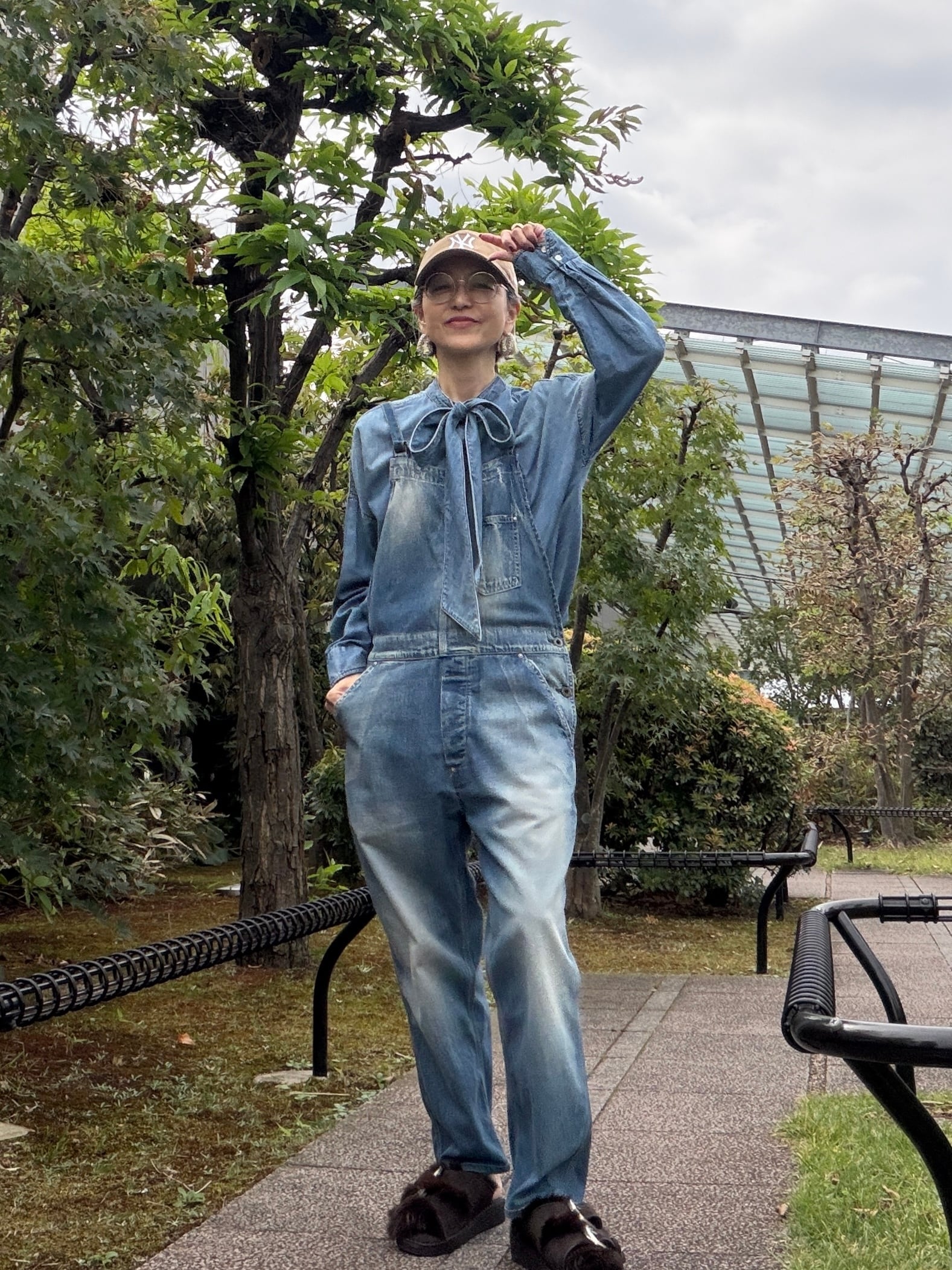 再販】デニムボウタイブラウスブルー | 3e Troisieme トロワズイエム