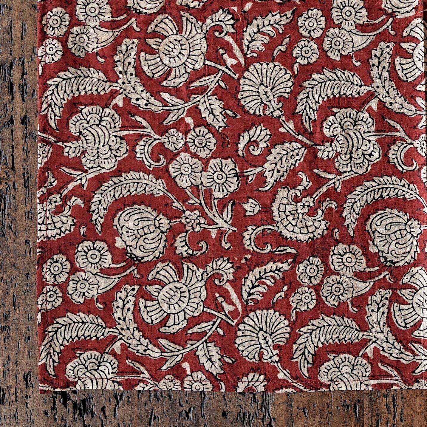 インド綿100% ブロックプリントバンダナ