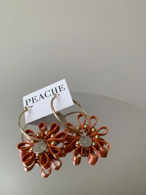 open flower hoop gold