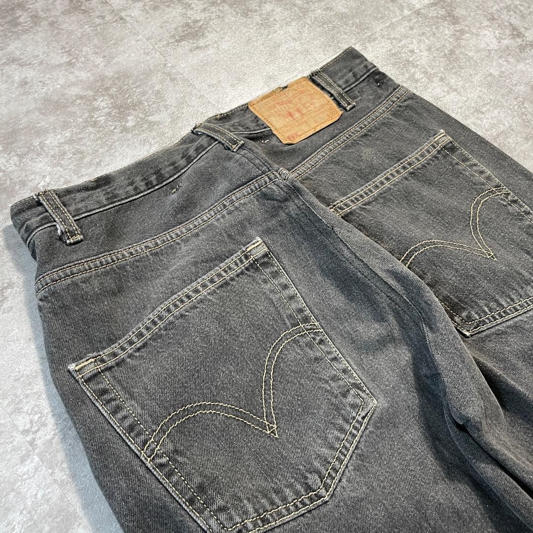 W32 L32】 usa levi's 先染ブラック リーバイス 569 | ib2