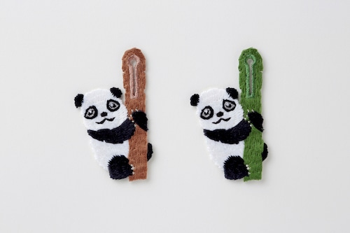 ボタンアクセサリー　bamboo PANDA