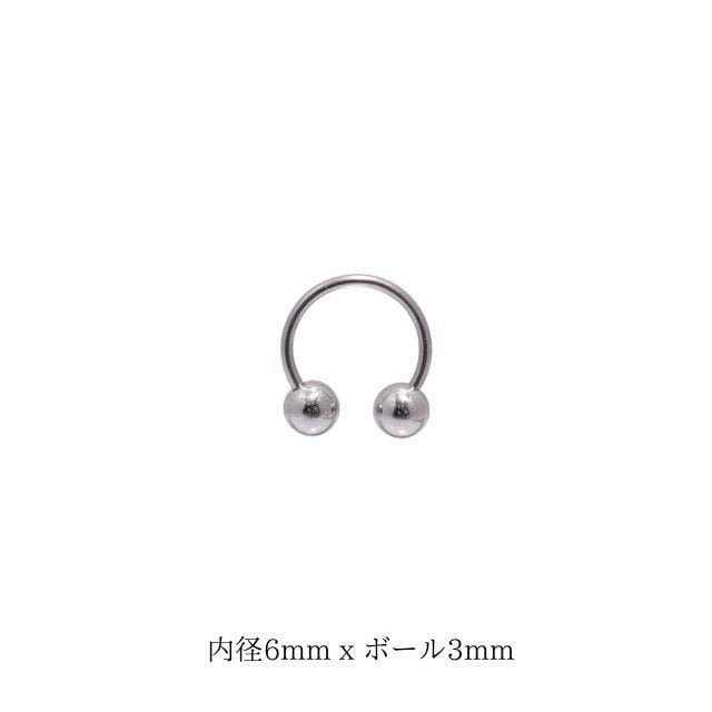 ボディピアス 軟骨ピアス 16g サーキュラーバーベル ステンレスピアス