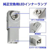 LIKENNY 純正交換用 インナーランプ フットランプ 車内灯 ルームランプ グローブボックス コンソール照明 トヨタ汎用 足元ライト SMDチップ搭載 適合車種多数 (ブルー)