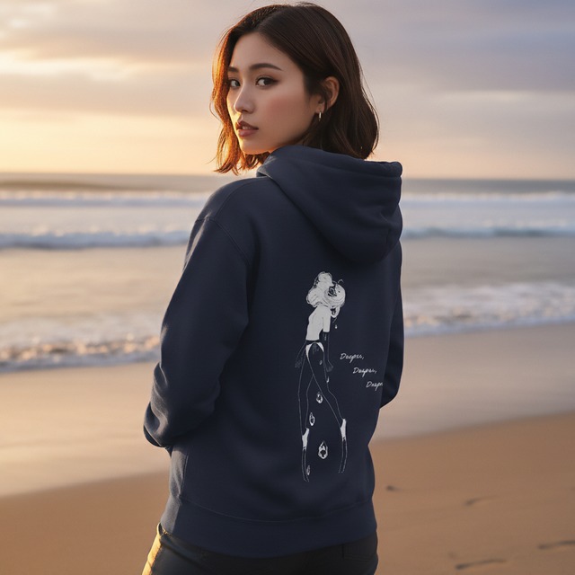 Deeper,Deeper,Deeper,-プルオーバーパーカー(ネイビー)