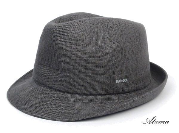 KANGOL　中折れハット　メッシュ素材　Black　Lサイズ