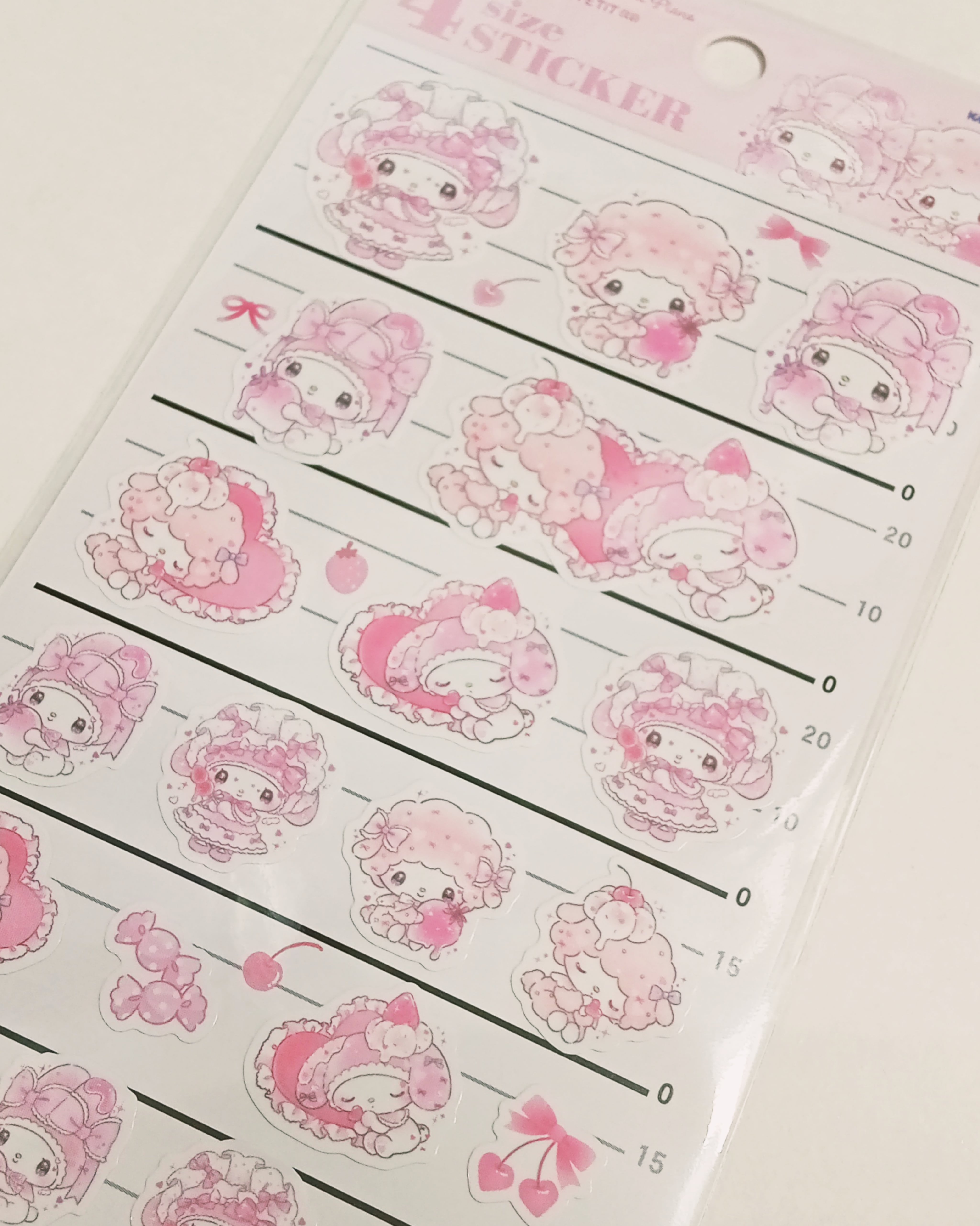 4サイズステッカー 307762 マイメロディ ＆ マイスウィートピアノ どー