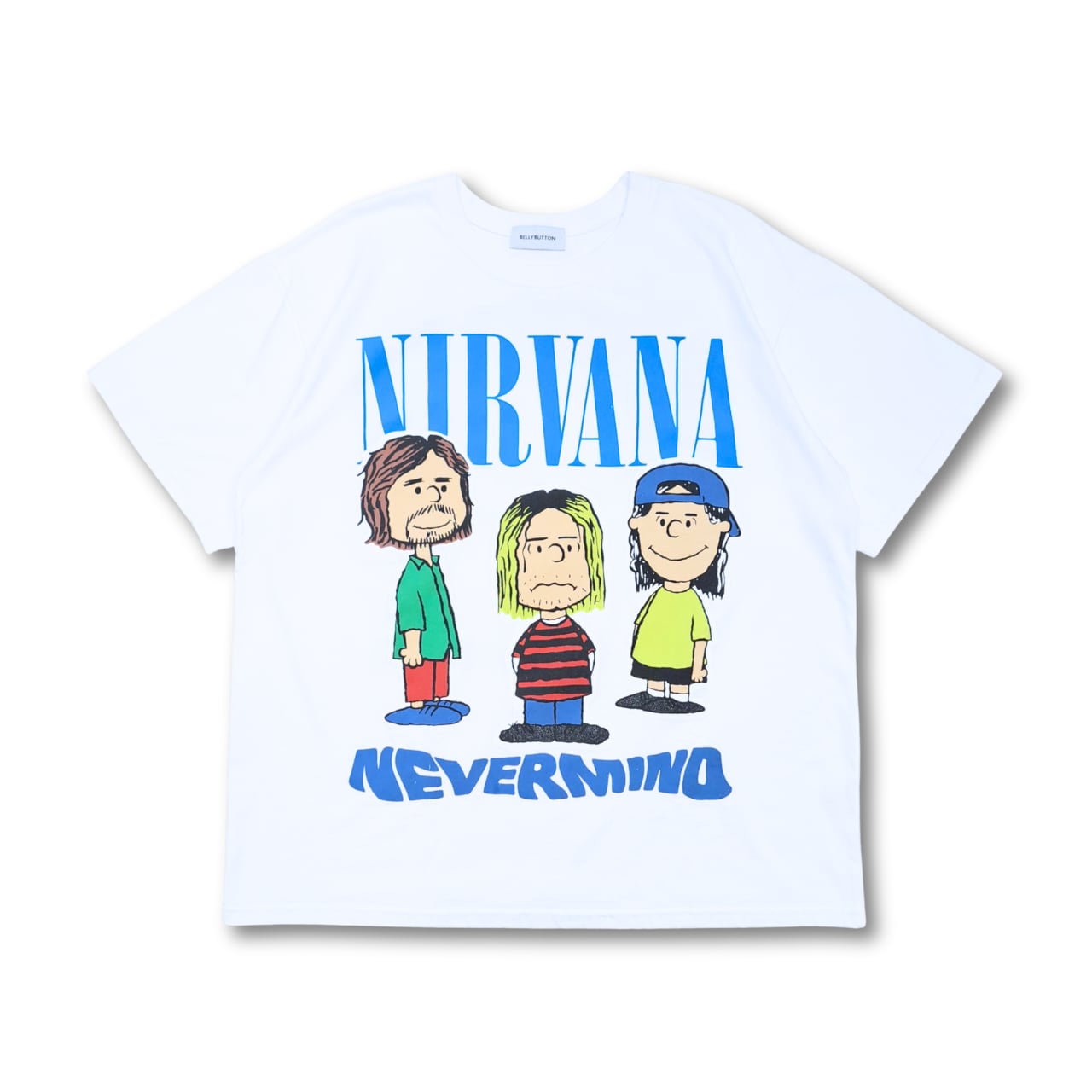 Nirvana x Snoopy Nevermind Tシャツ (white)