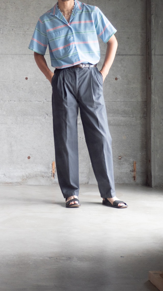 "PROFILES by VAN HEUSEN" 1980s Open collar shirt
