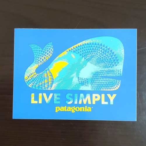【pa-84】patagonia sticker パタゴニア ステッカー LIVE SIMPLY リブシンプリー